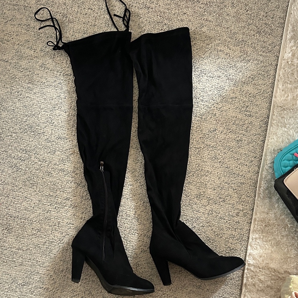 Catherine Malandrino Black Over-the-Knee Boots